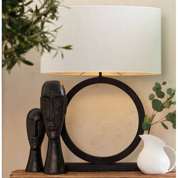 Light en Living Lampvoet 41x13x55 cm TINAR hout mat  zwart