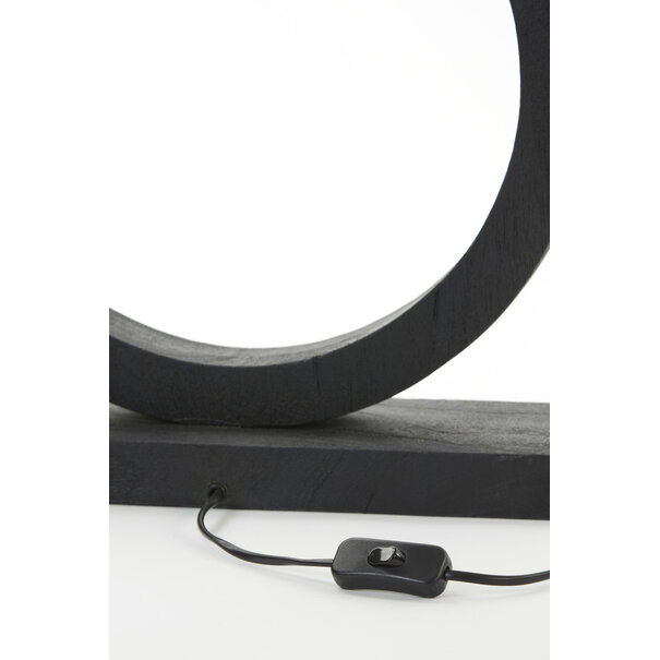 Light en Living Lampvoet 41x13x55 cm TINAR hout mat  zwart