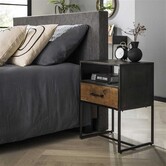 Nachtkastje Blend met 1 lade - Industrieel Design
