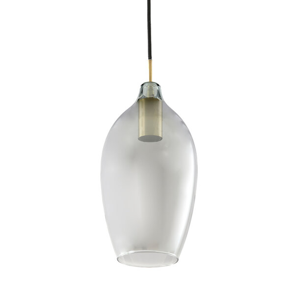 Light en Living Hanglamp 3L 100x16,5x32 cm LUKARO antiek brons+glas smoke