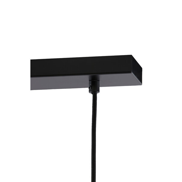 Light en Living Hanglamp 3L 100x16,5x32 cm LUKARO antiek brons+glas smoke