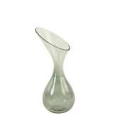 Vaas deco Herley glas grijs groen - 2 maten