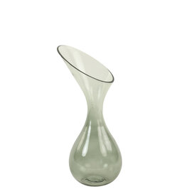 Vaas deco Herley glas grijs groen - 2 maten