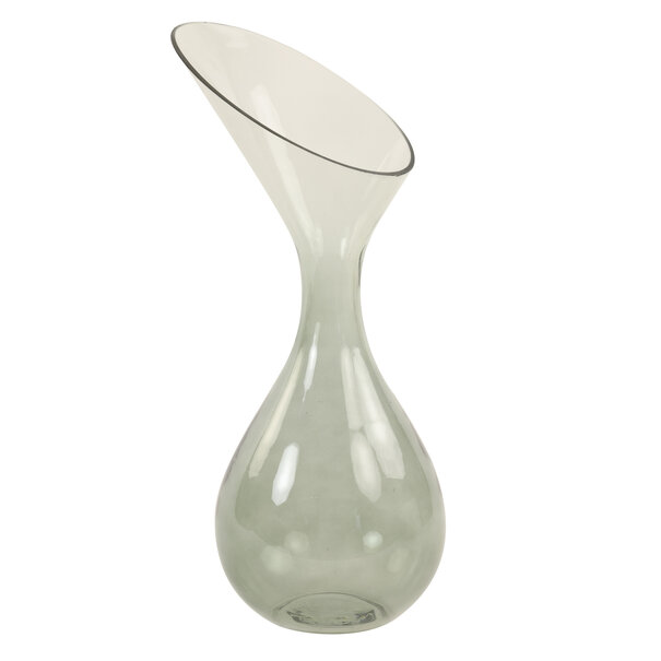 Light en Living Vaas deco Herley glas grijs groen - 2 maten