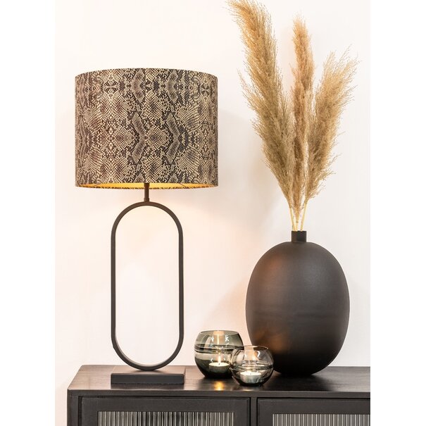 Light en Living Light & Living Lampvoet JAMIRI - 21x10x45 cm - Mat Zwart