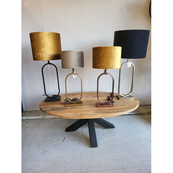 Light en Living Light & Living Lampvoet JAMIRI - 21x10x45 cm - Mat Zwart