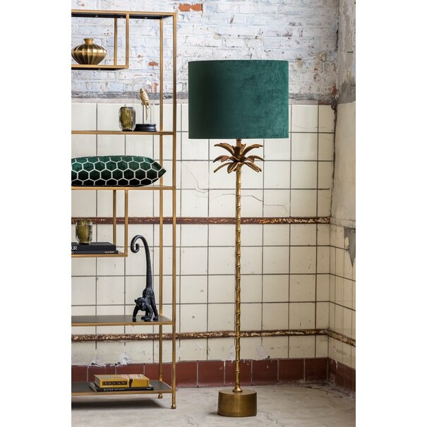 Light en Living Kap cilinder VELOURS dutch green - Diverse maten