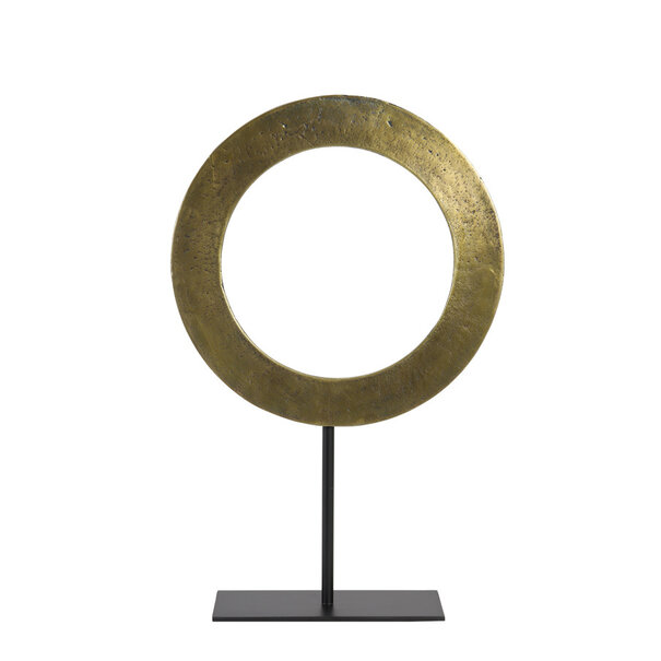 Light & Living Ornament op voet Ø35x56 cm WAIWO ruw antiek brons-mat zwart