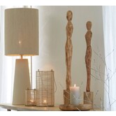 Lampvoet Ø16,5x35 cm YELOS mat crème
