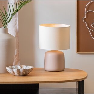 Tafellamp Alma Straight zand bruin