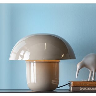 Tafellamp Fat Mushroom warm grijs