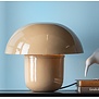 Tafellamp Fat Mushroom zacht bruin