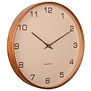 Wandklok Acento zand bruin