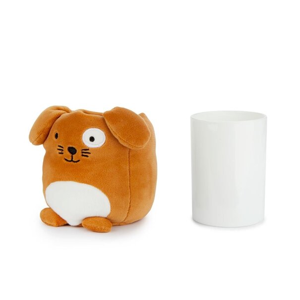 Balvi Pennenbakje Fluffy Woof velvet Bruin