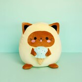 Katten kussen Fluffy Kawaii Minty Geel