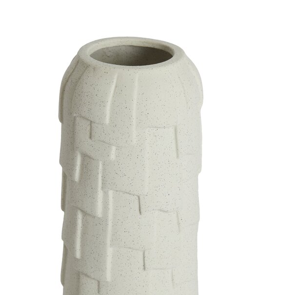 Light en Living Vaas deco Ø14x34,5 cm LEIMA keramiek  mat crème