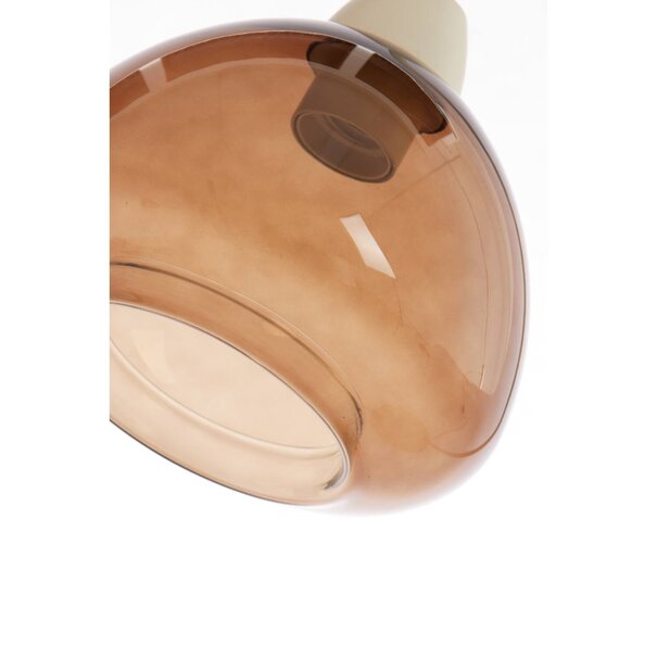 Light en Living Tafellamp 31,5x20x61 cm BISHO glas bruin+zand
