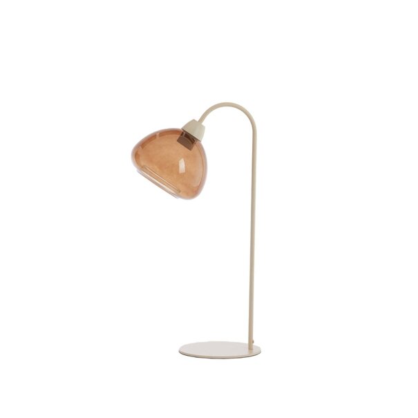 Light en Living Tafellamp 31,5x20x61 cm BISHO glas bruin+zand