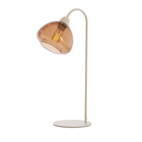 Light en Living Tafellamp 31,5x20x61 cm BISHO glas bruin+zand