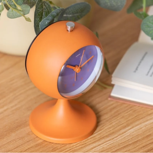 Karlsson Alarm klok Funky Retro oranje