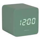 Wekker Spry vierkant groen