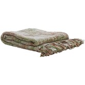 Plaid 170x130 cm FUENTA groen+koraal