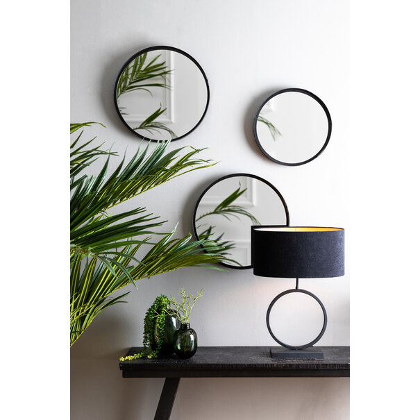 Light en Living Lampvoet LIVA mat zwart - Diverse afmetingen