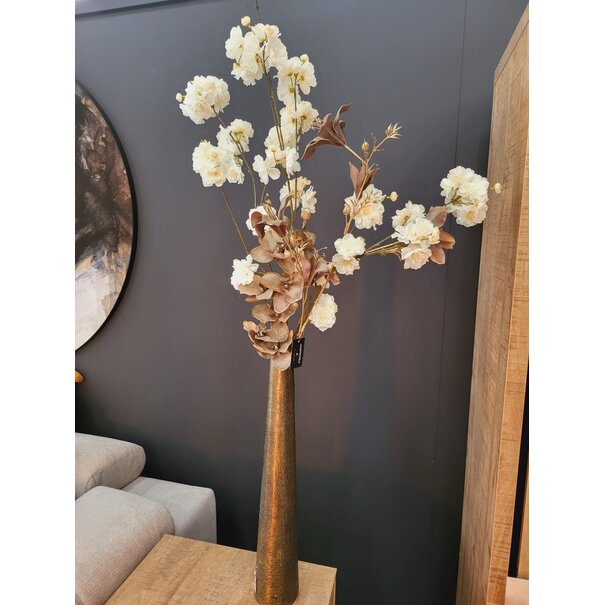 Light en Living Vaas Ø9x52 cm IKONGA ruw antiek brons