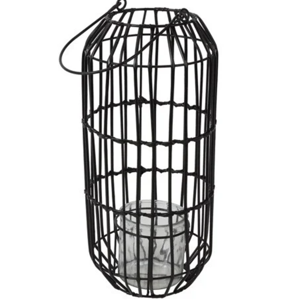 Countryfield Windlicht Kalita L zwart