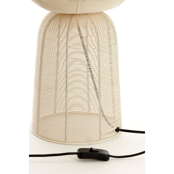 Light en Living Tafellamp Ø24x54 cm ABOSO crème