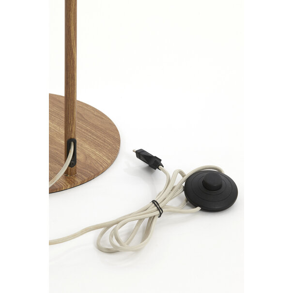 Light en Living Vloerlamp 33,5x28x155 cm DONIO hout print naturel+touw crème