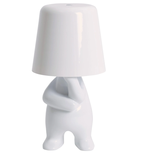 Leitmotiv Tafellamp Glossy AJ wit
