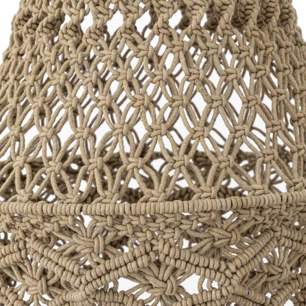 PTMD Hanglamp Milley Green cotton macrame