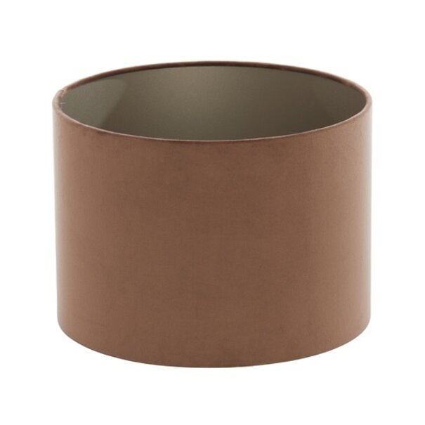 Light en Living Kap cilinder 40x40x30 cm VELOURS chocolade bruin