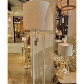 Vloerlamp 30x30x140 cm MACE crème