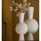 Vaas deco 31x20x60 cm KAVANDU licht  crème