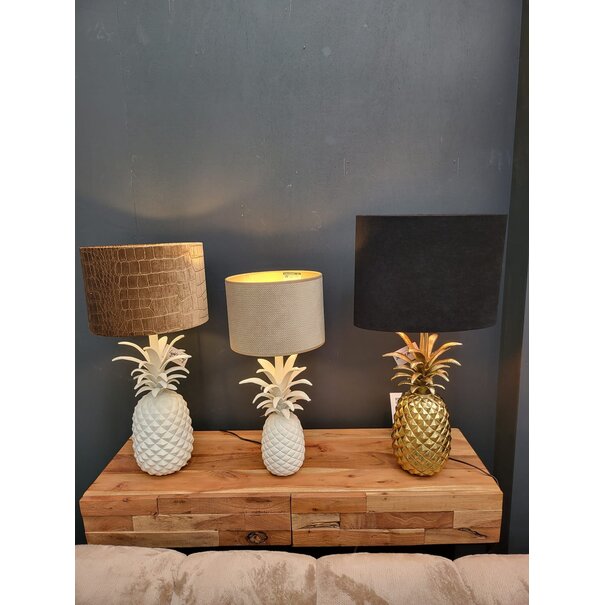 Light en Living Lampvoet 20x19x42 cm PINEAPPLE crème