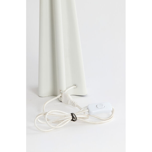 Light en Living Tafellamp Ø38x49 cm CUKAI mat wit