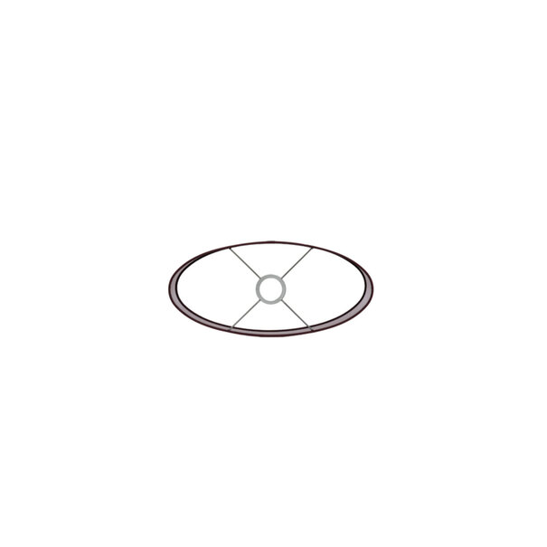 Light en Living Lampenkap ovaal recht 38x17,5x28 cm IMANI bordeaux