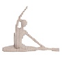Ornament 30x6x24 cm ZENNE taupe