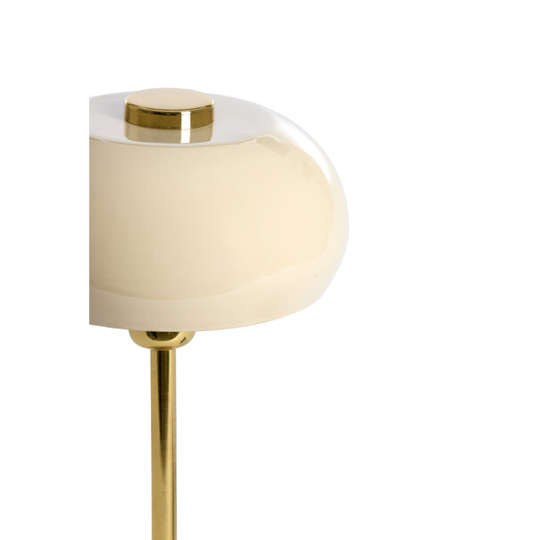 Light en Living Tafellamp Ø22x34 cm SURIN glans lichtgrijs+goud