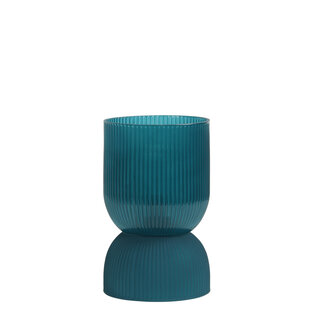 Tafellamp LED PHOEBE glas petrol Ø 12 cm