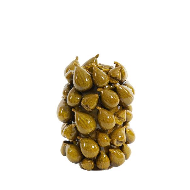 Light en Living Vaas NATALIA keramiek geel-bruin - 2 afmetingen