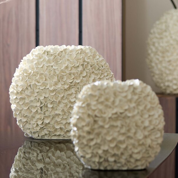 Light en Living Vaas 44x20,5x38,5 cm PHYLIA crème