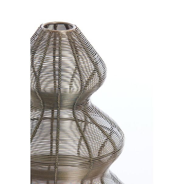 Light en Living Windlicht Ø25x35 cm CHRISTMAS TREE  antiek brons