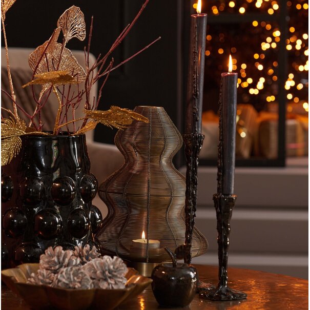 Light en Living Windlicht Ø25x35 cm CHRISTMAS TREE  antiek brons