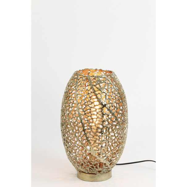 Light en Living Tafellamp SINULA goud -  2 maten