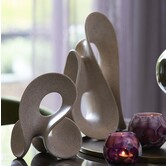 Ornament op voet 20,5x19x39 cm ZAZINA taupe
