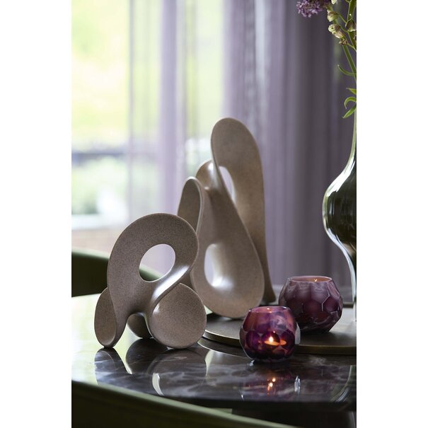 Light & Living Ornament op voet 20,5x19x39 cm ZAZINA taupe