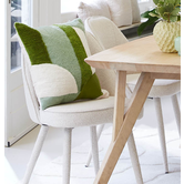 Kussen 45x45 cm TOFNA groen+wit
